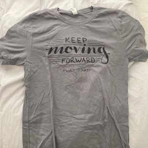 Walt Disney quote blue grey t-shirt // size small